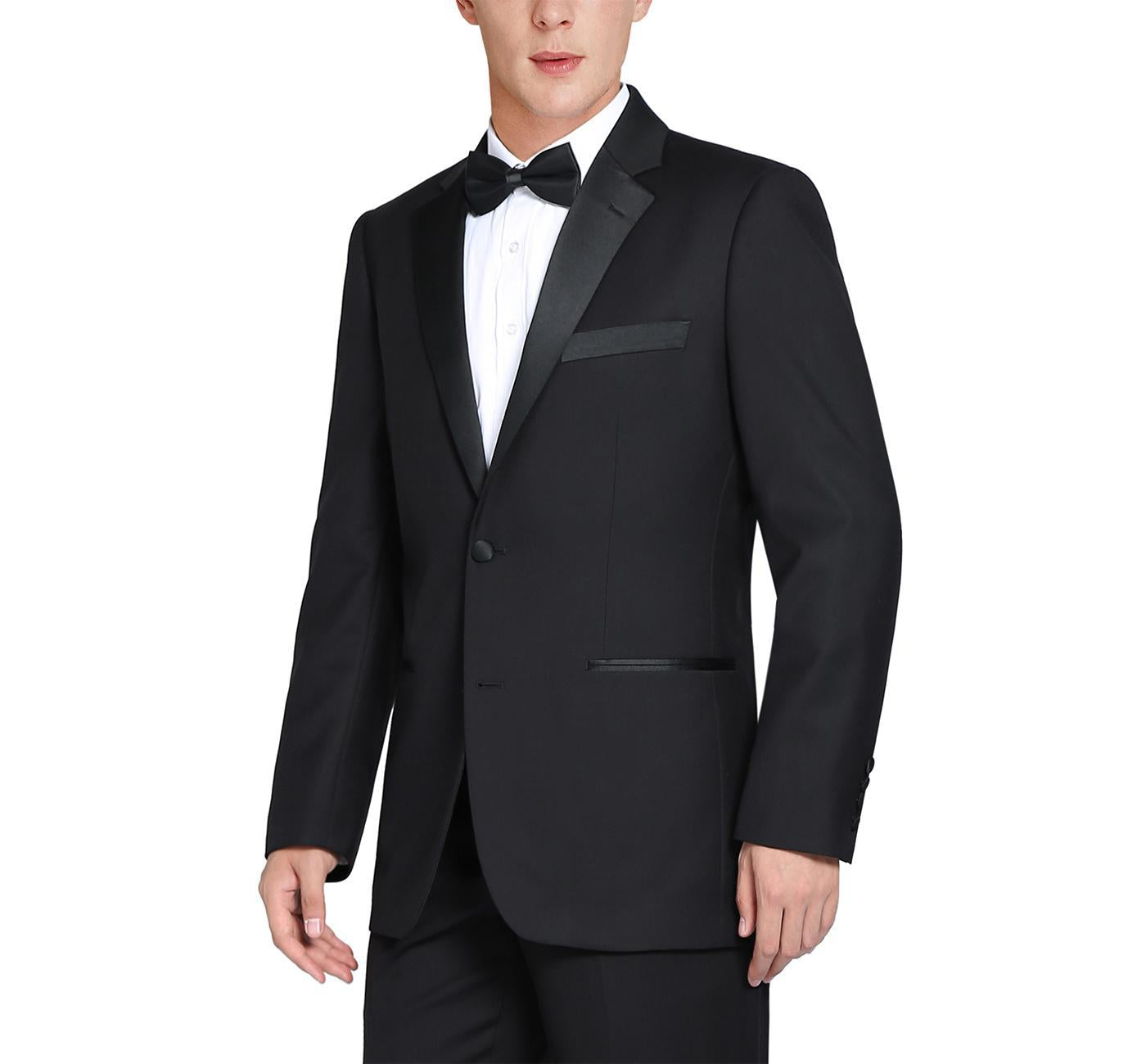 JL Black Tux Notch Slim Fit
