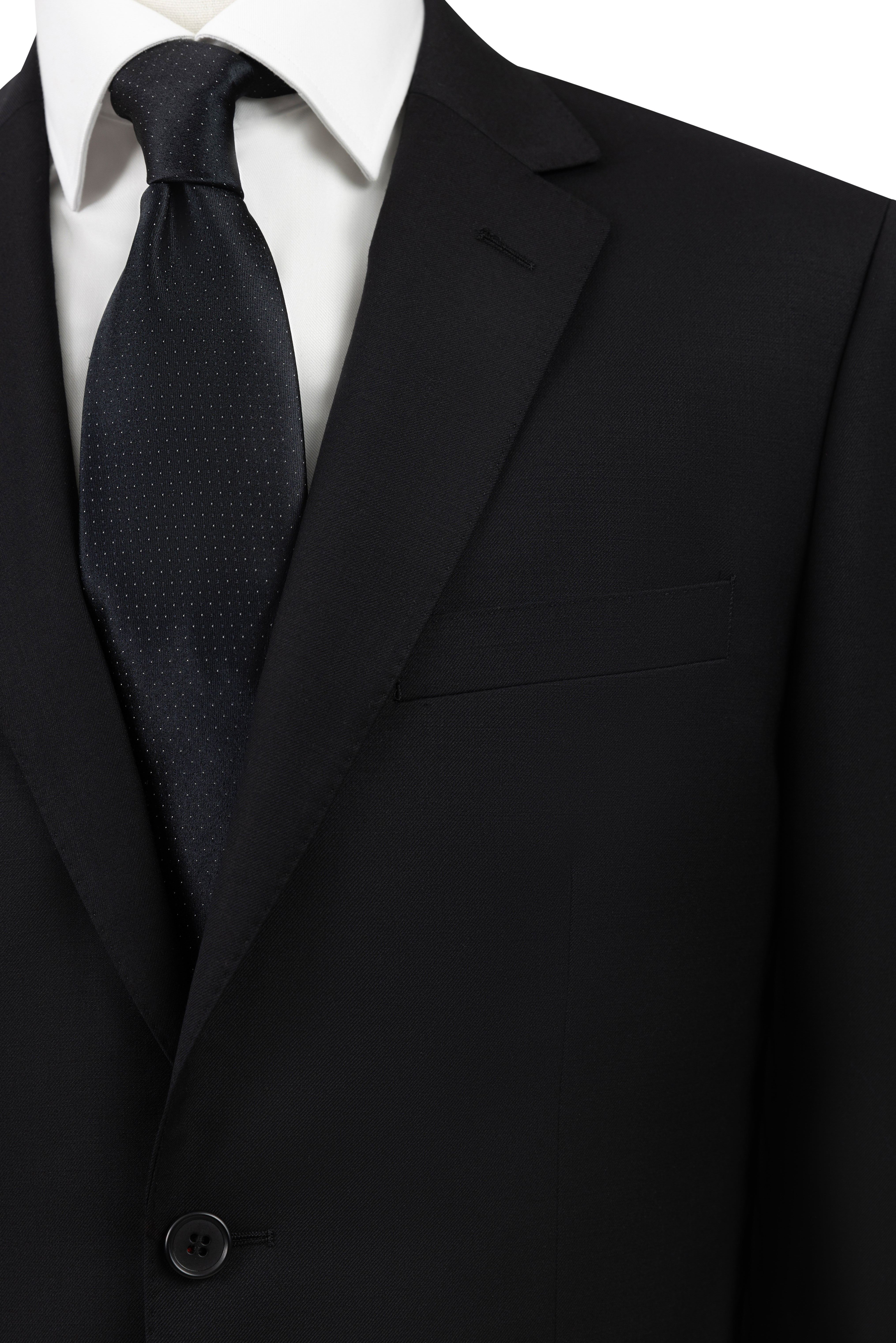Black Modern Suit Wool & Cashmere