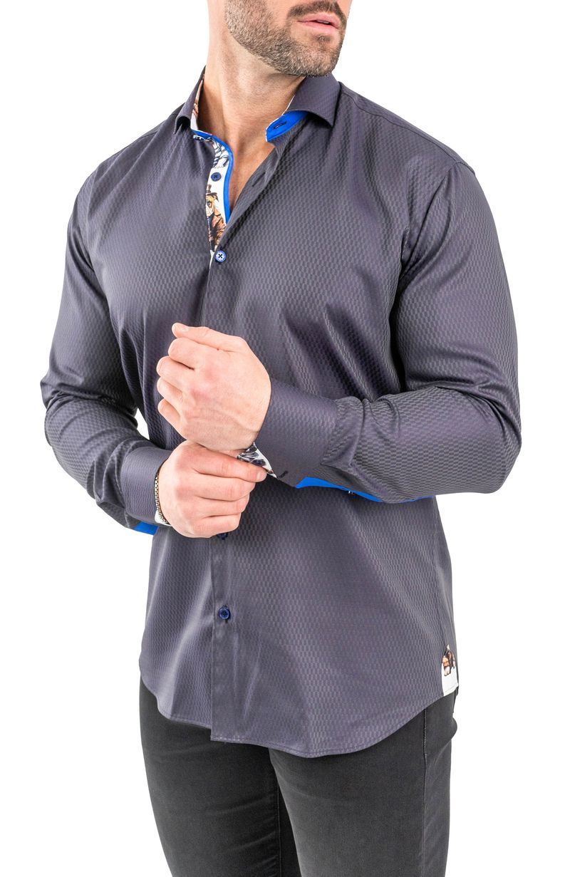 Maceoo Stretch Shirt | Einstein JacqXavier Purple - 3XL / Purple Maceoo Stretch Shirt | Einstein JacqXavier Purple - 3XL / Purple