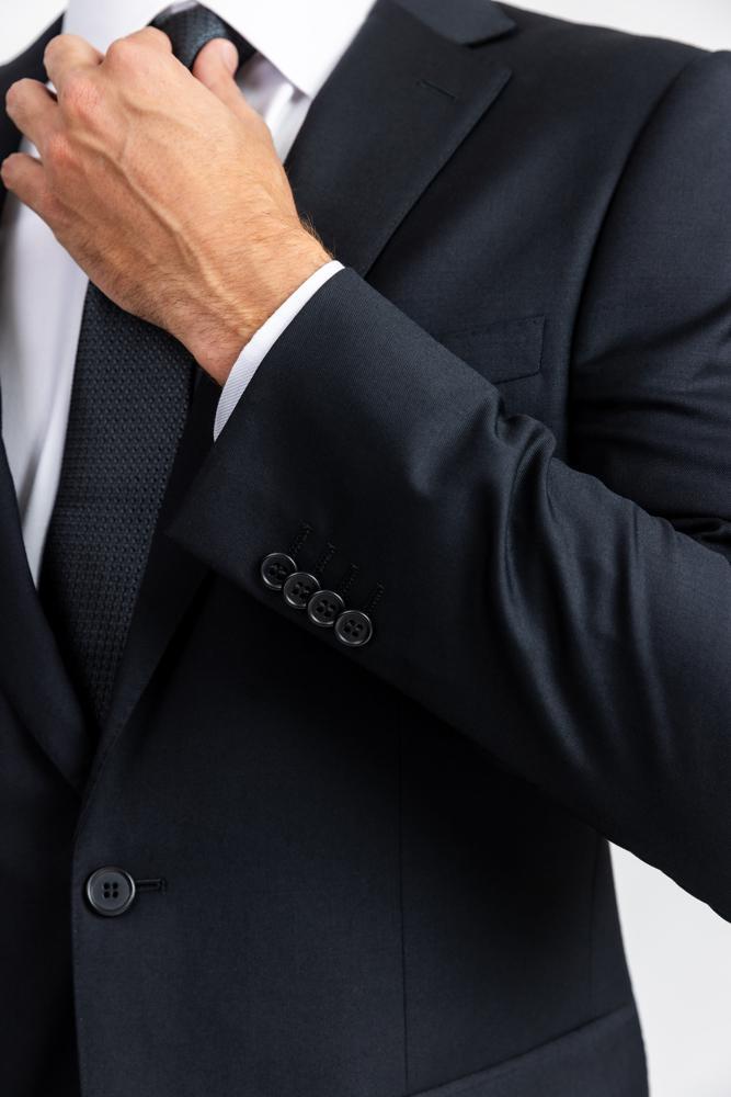 Black Classic Suit Wool & Cashmere