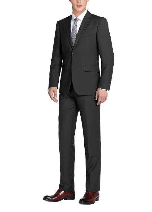 JL Black Suit Notch Slim Fit