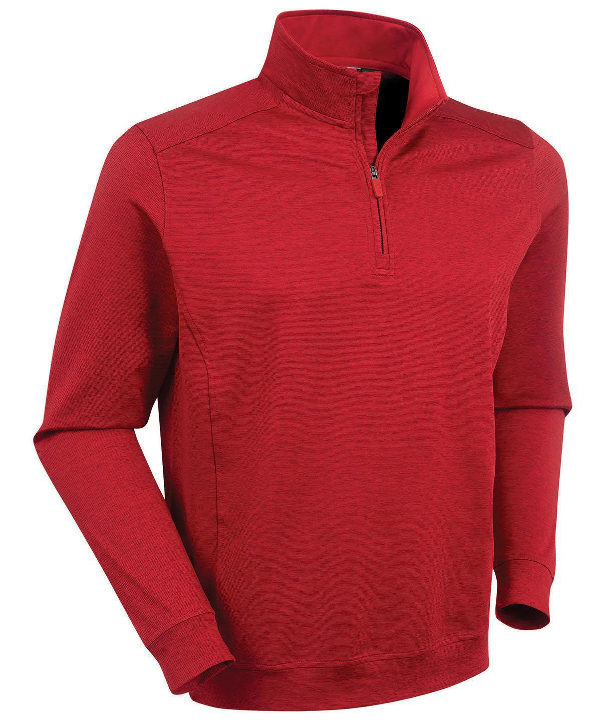Performance Clubhouse Quarter-Zip Long-Sleeve Pullover Red