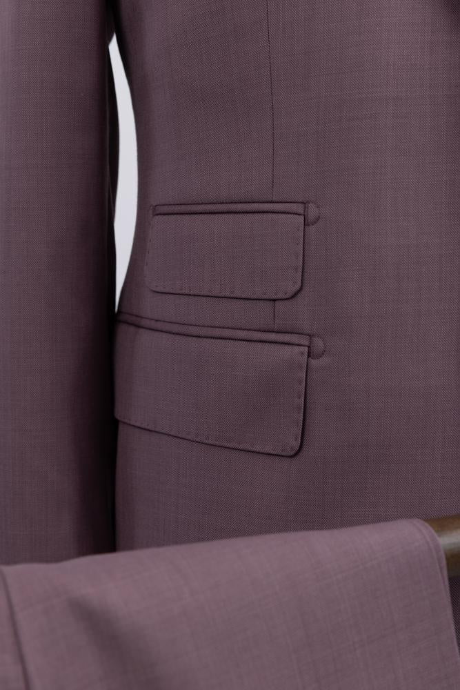 Salmon Modern Fit Suit Notch Lapel