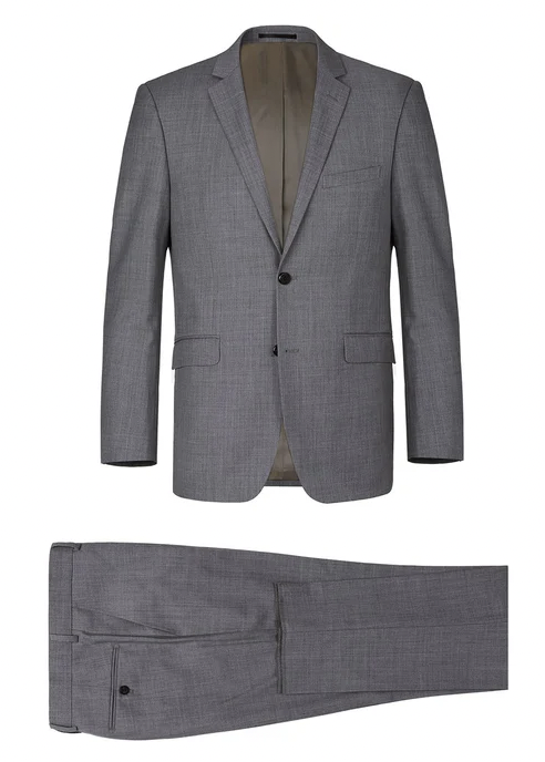 JL Grey Suit Notch Slim Super 140's