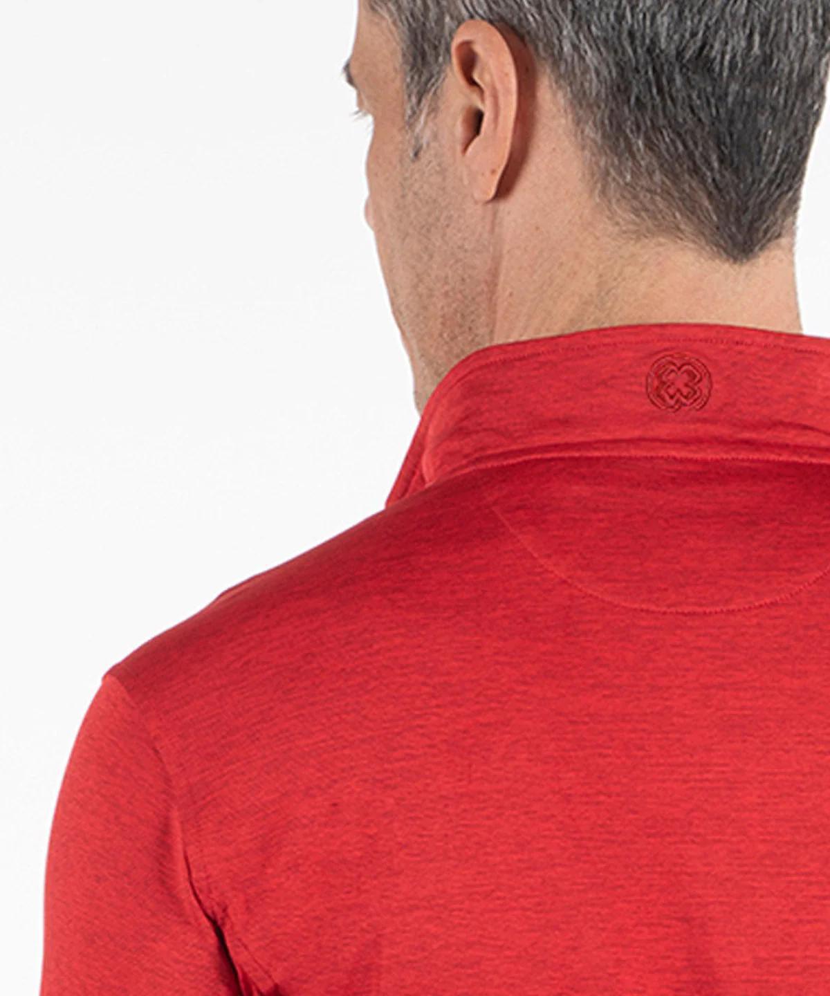 Performance Clubhouse Quarter-Zip Long-Sleeve Pullover Red