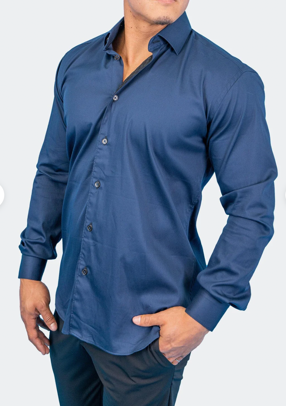 Shirt Fibonacci Dark Denim Blue 3XL