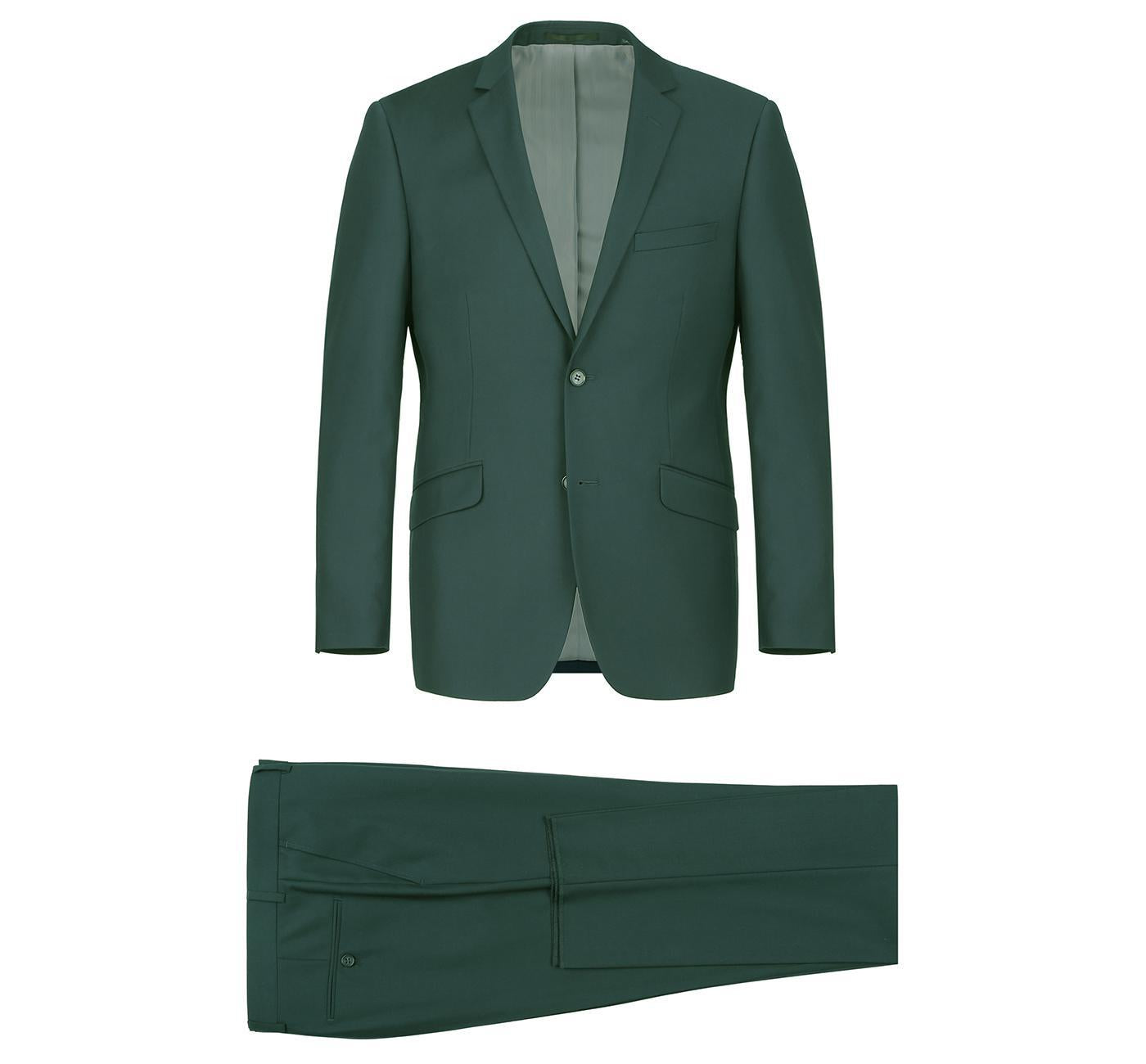 JL Hunter Green Suit Slim Fit