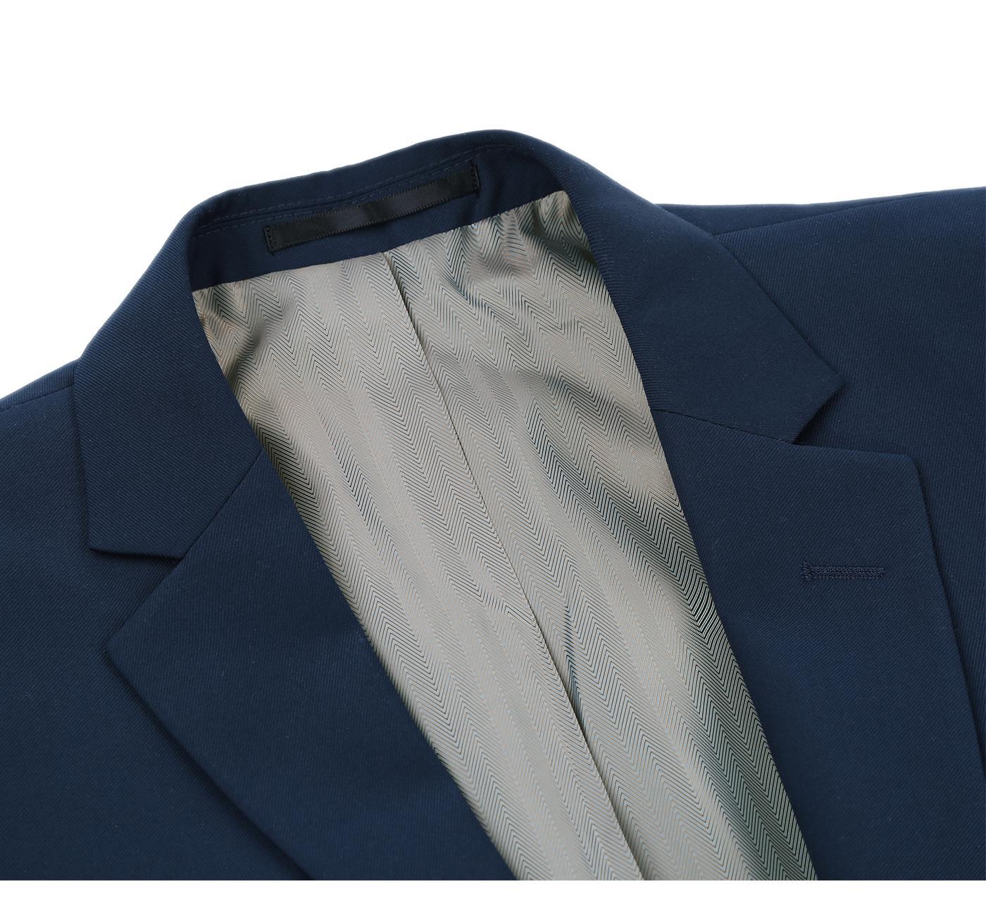 JL New Navy Suit Notch Classic Fit Extra Long
