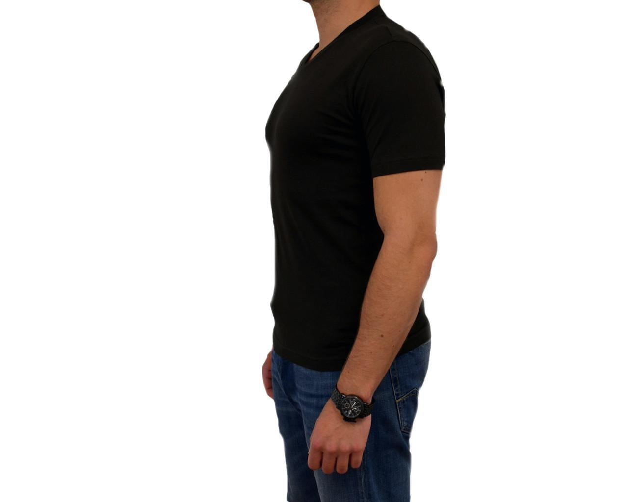Black Pima Crew Neck SS