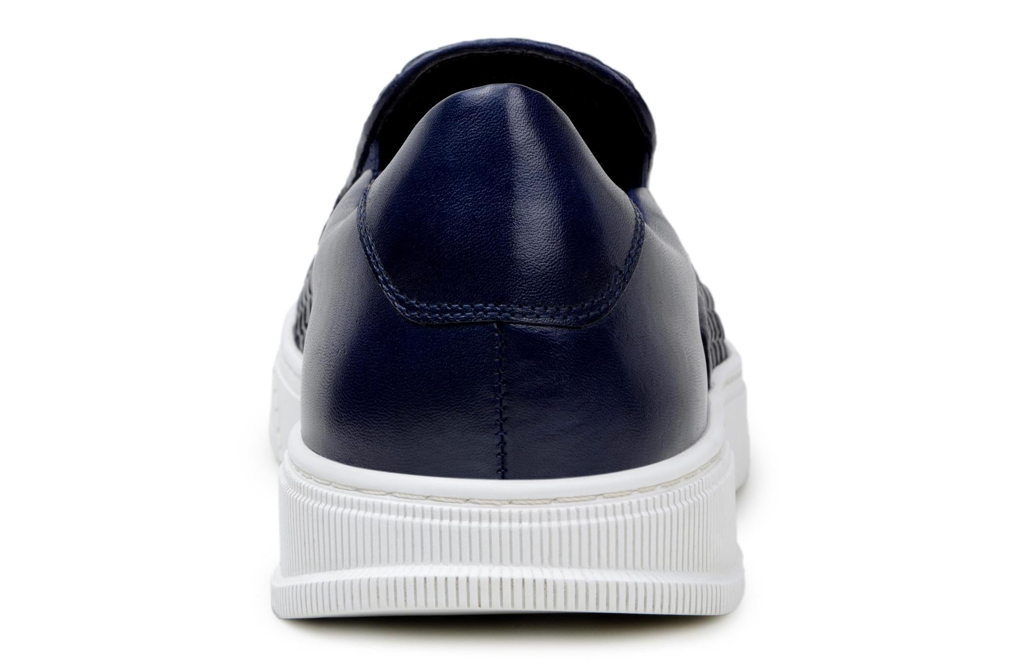 Leather Slip on Sneaker Fernando Navy
