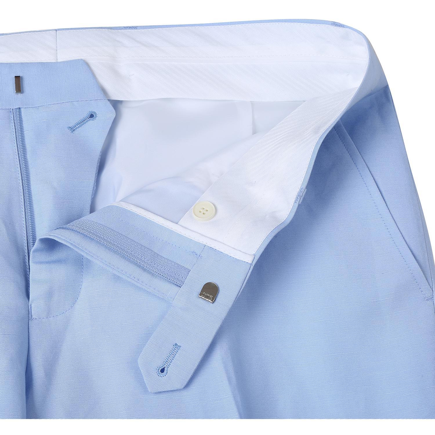 JL Blue Linen Suit Slim Fit