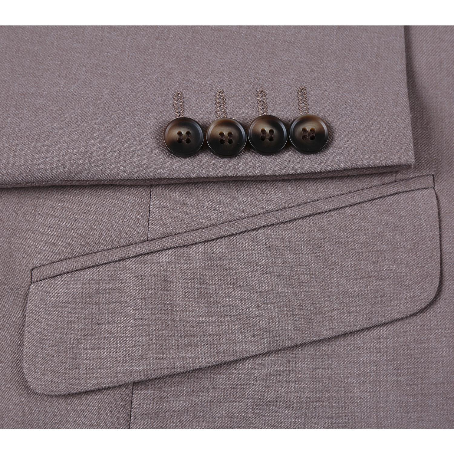 JL Suit Warm Taupe Slim Fit