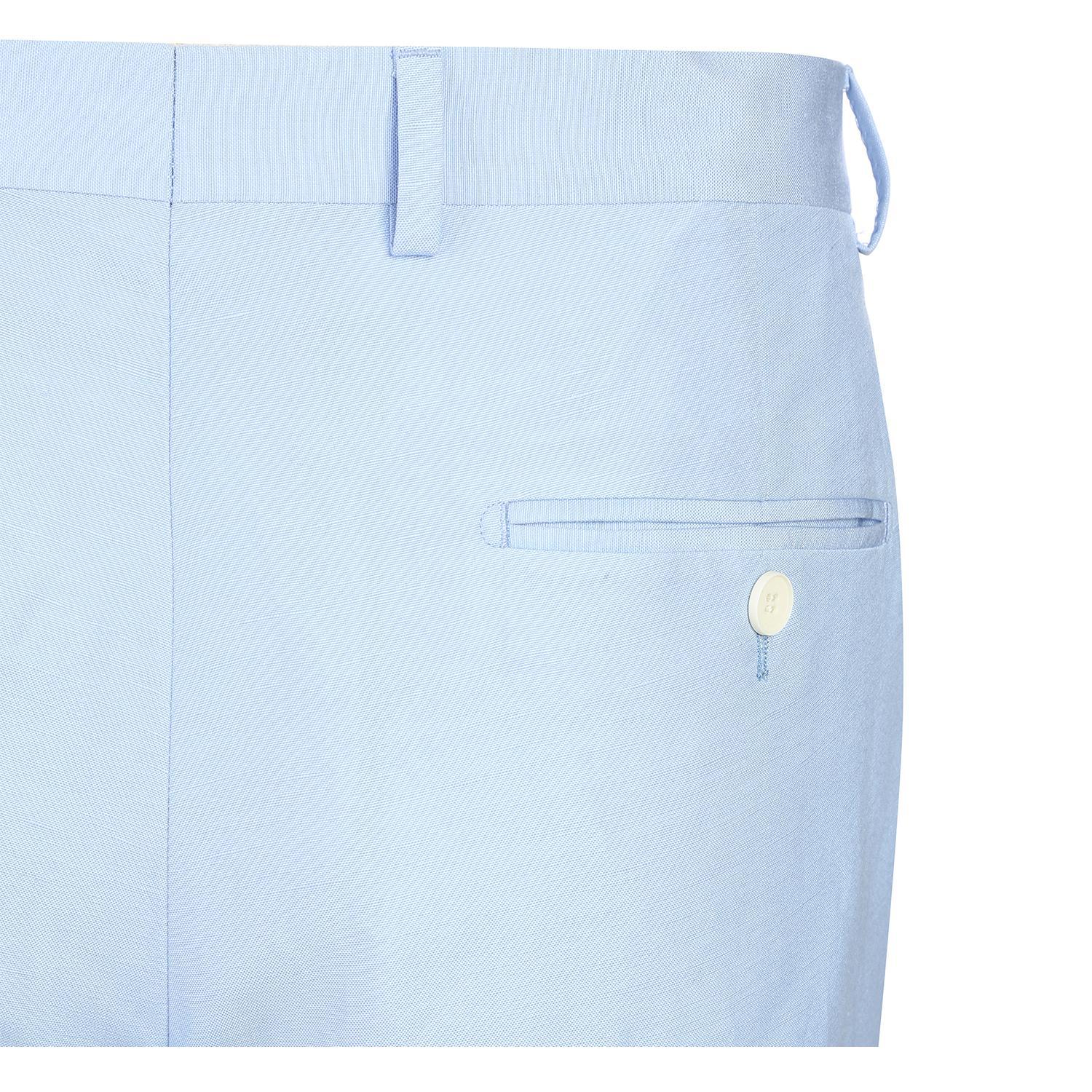 JL Blue Linen Suit Slim Fit