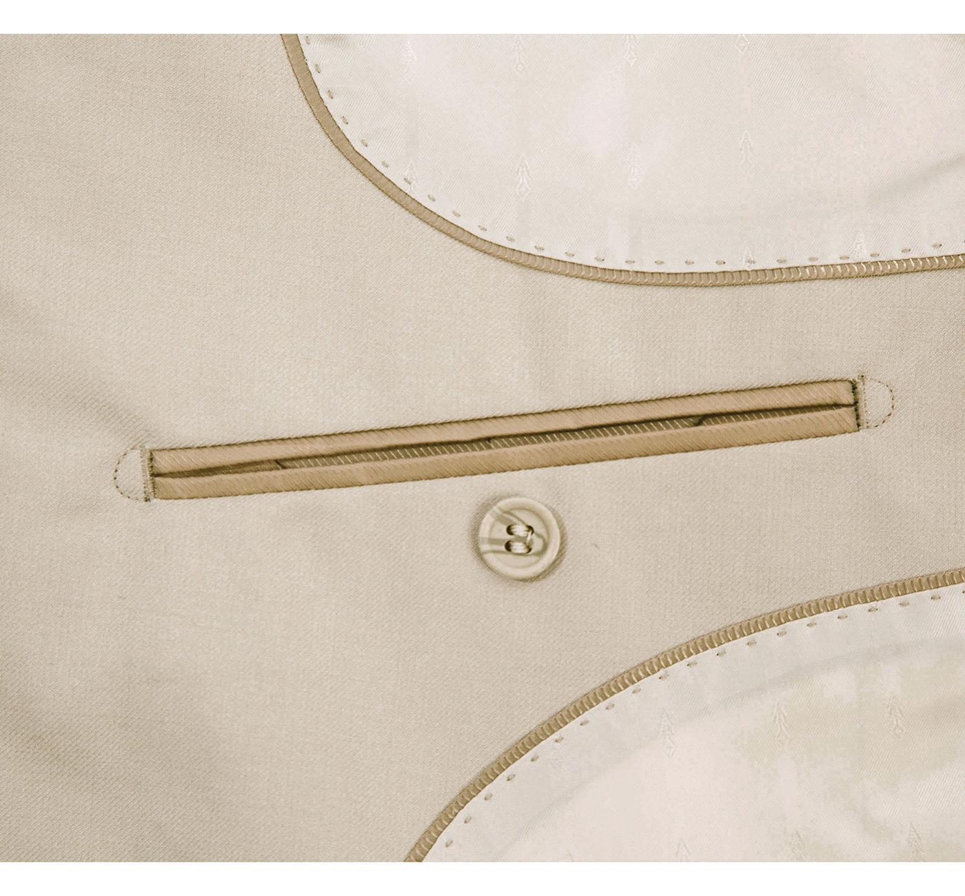 JL Suit Tan Notch Slim Fit