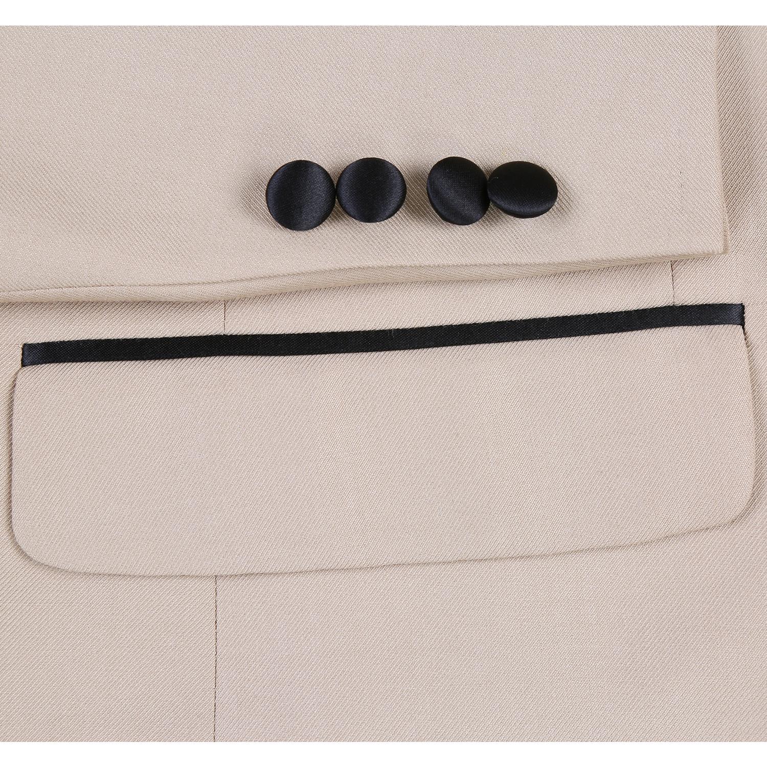 JL Tan Tuxedo Shawl Slim Fit