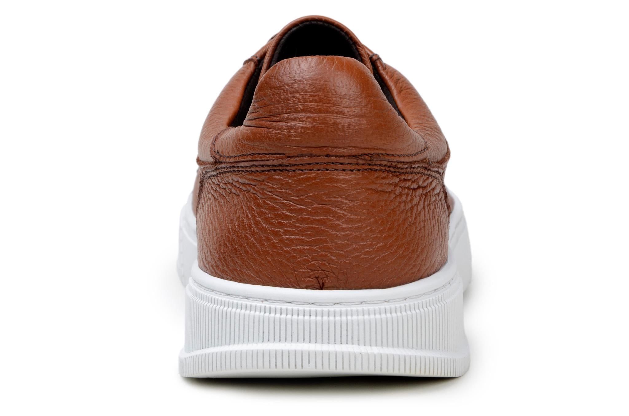 Leather Low Top Sneaker Matteo Ant. Tan