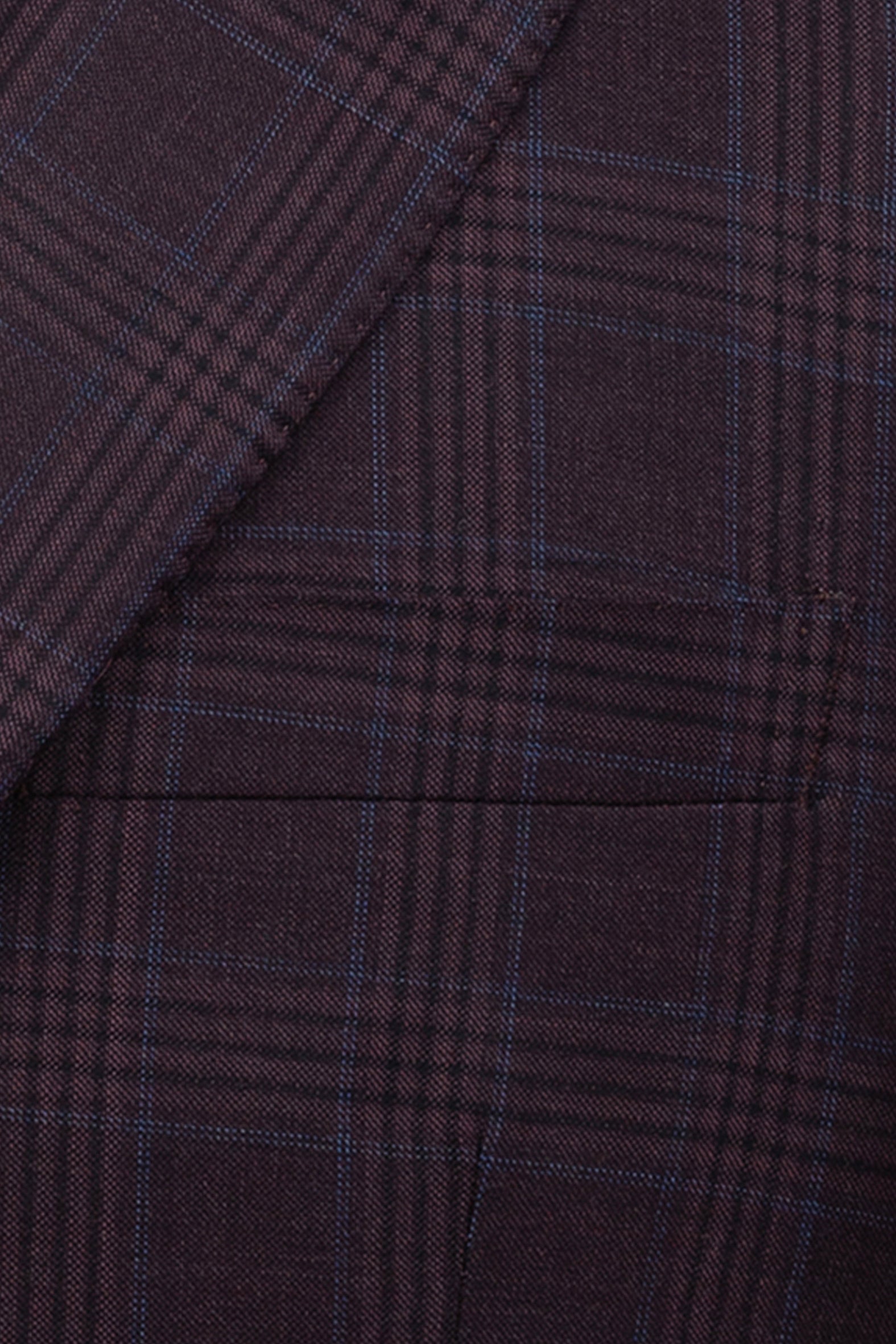 Cranberry Windowpane Sport Coat Modern Fit Super 130's