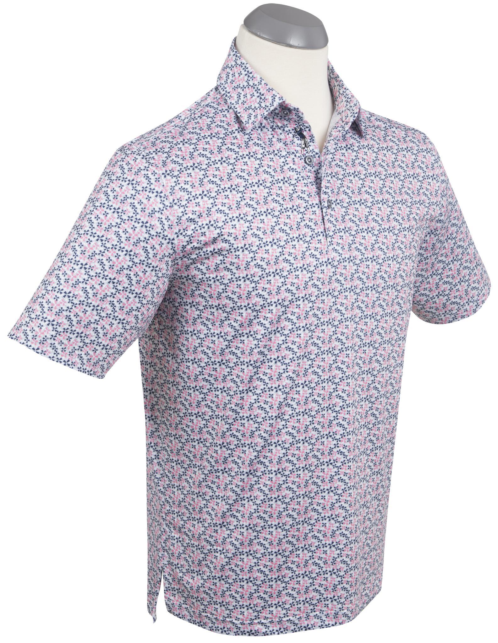 Performance Lucky Print Polo Carnation