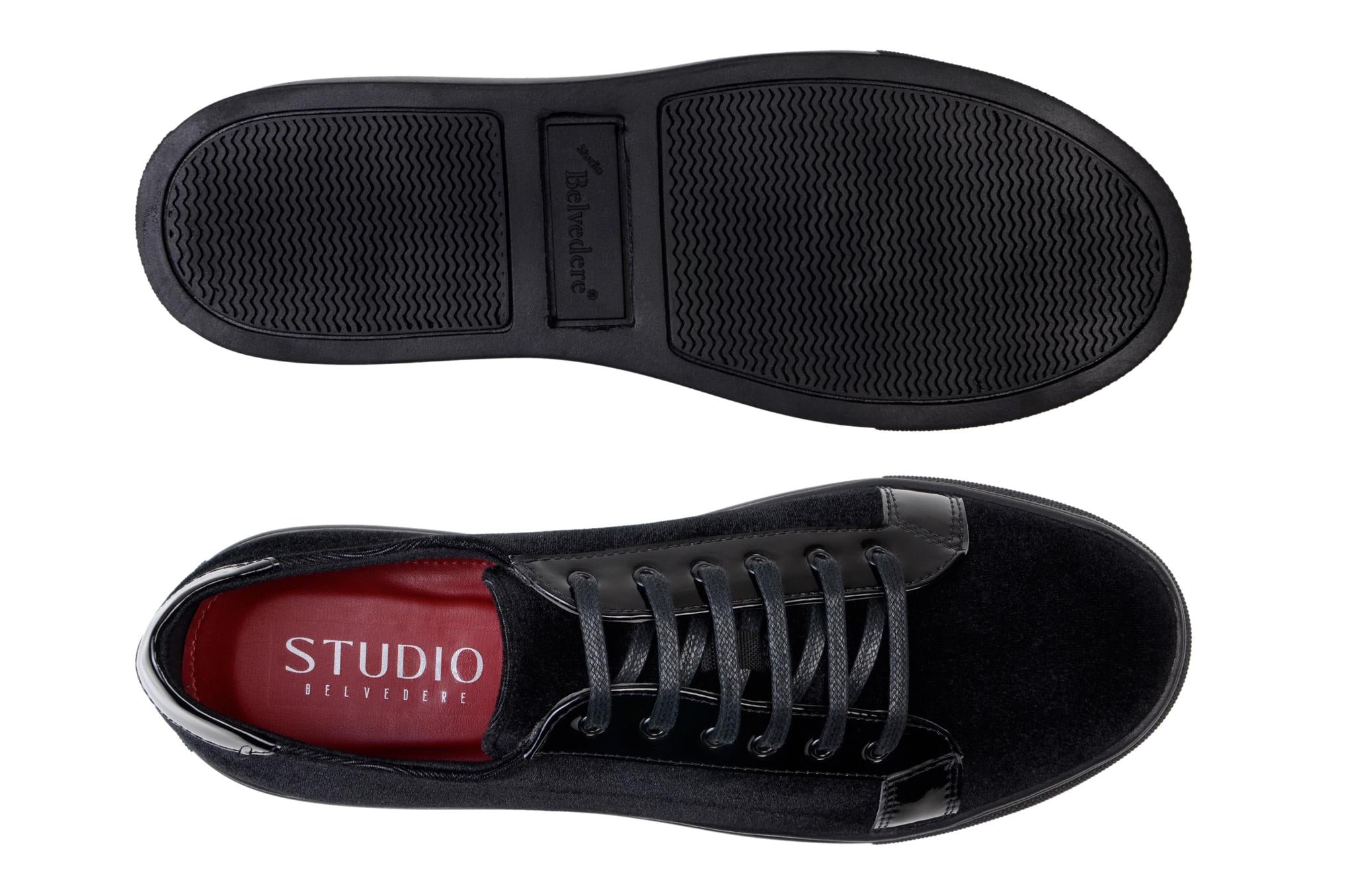 Tux Sneaker Velvet/ Leather Prince Black