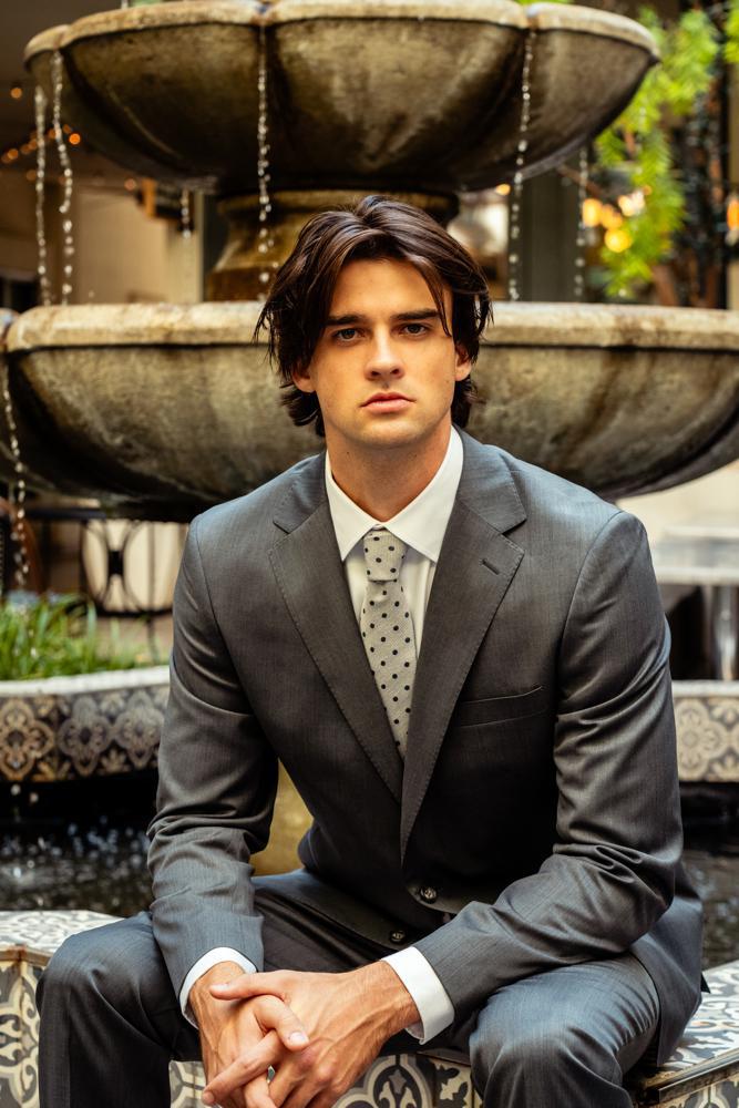 Medium Gray Modern Fit Suit Wool & Cashmere