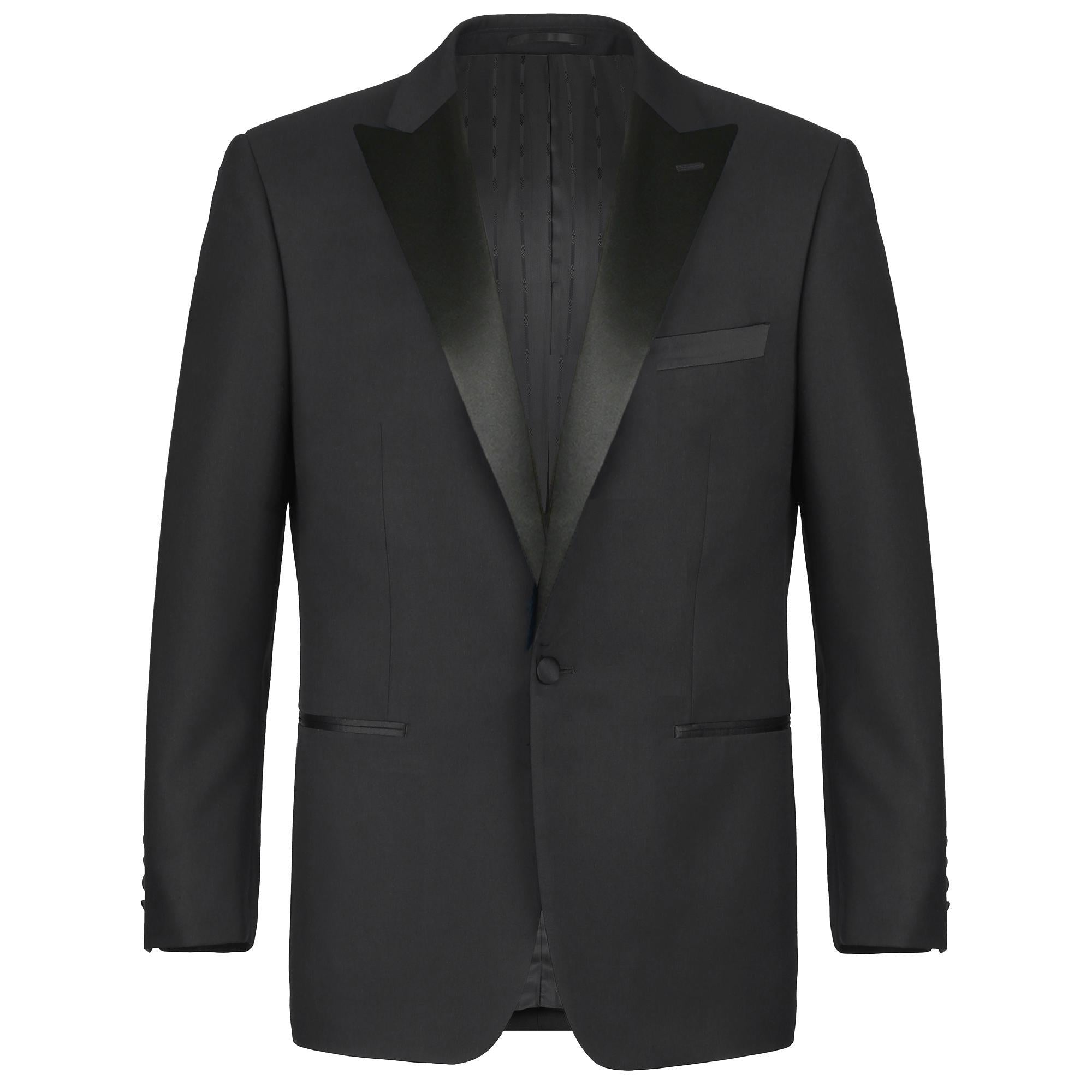 JL Black Tuxedo Peak Slim Fit