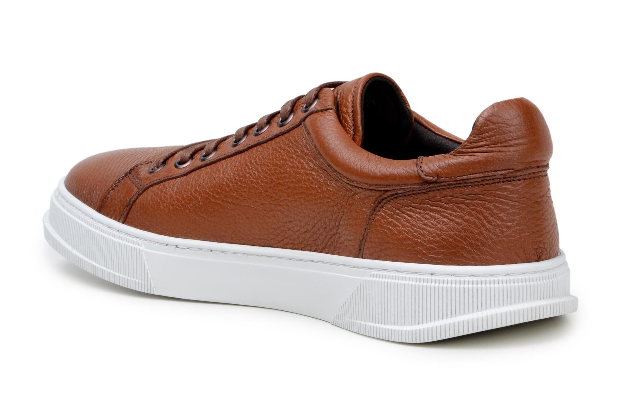 Leather Low Top Sneaker Matteo Ant. Tan