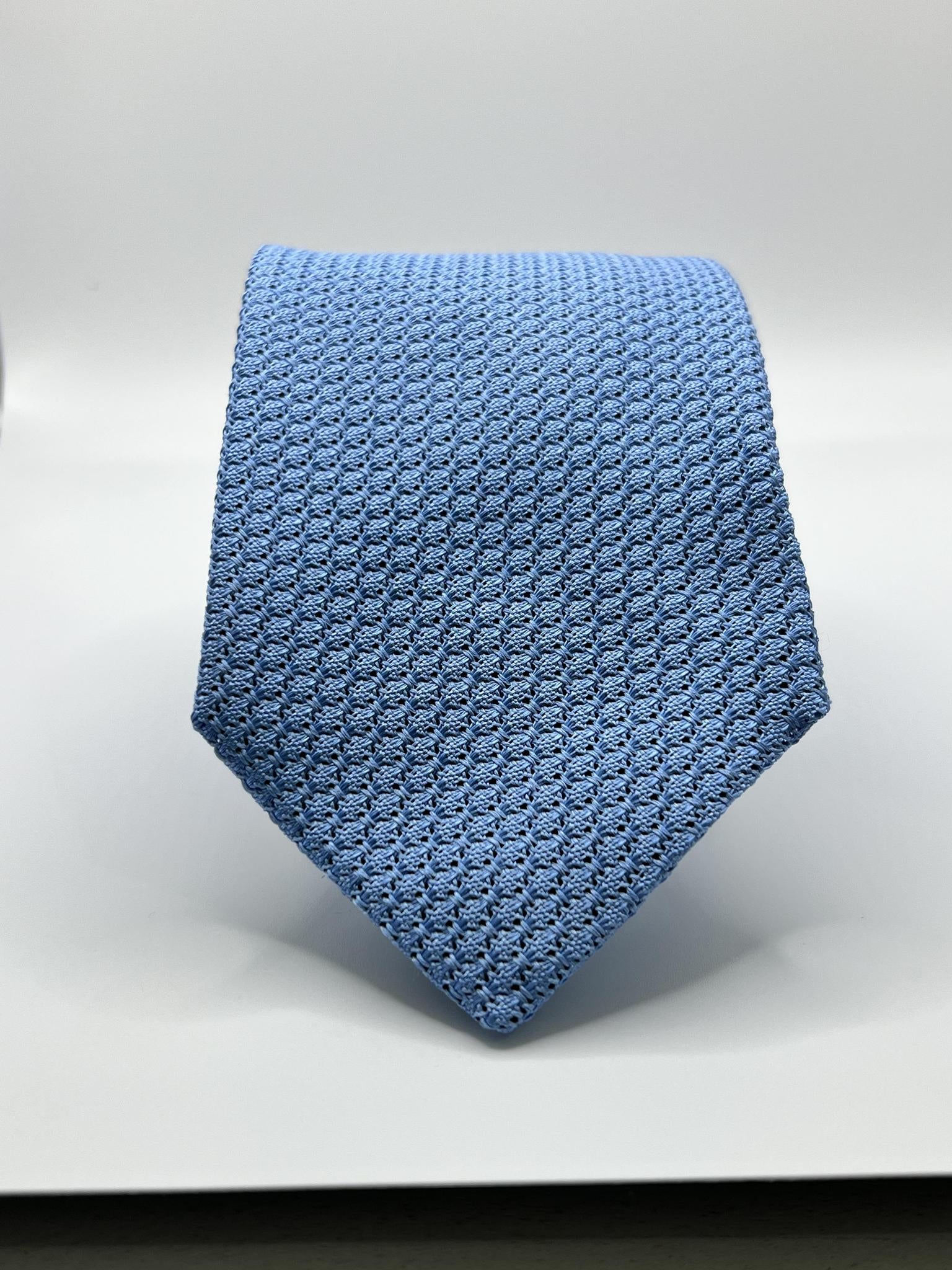 Lt. Blue Silk Grenadine NeckTie Geoff