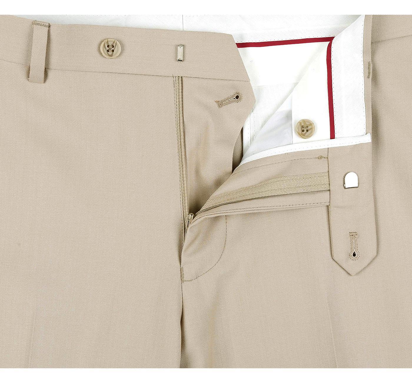 JL Suit Tan Notch Slim Fit