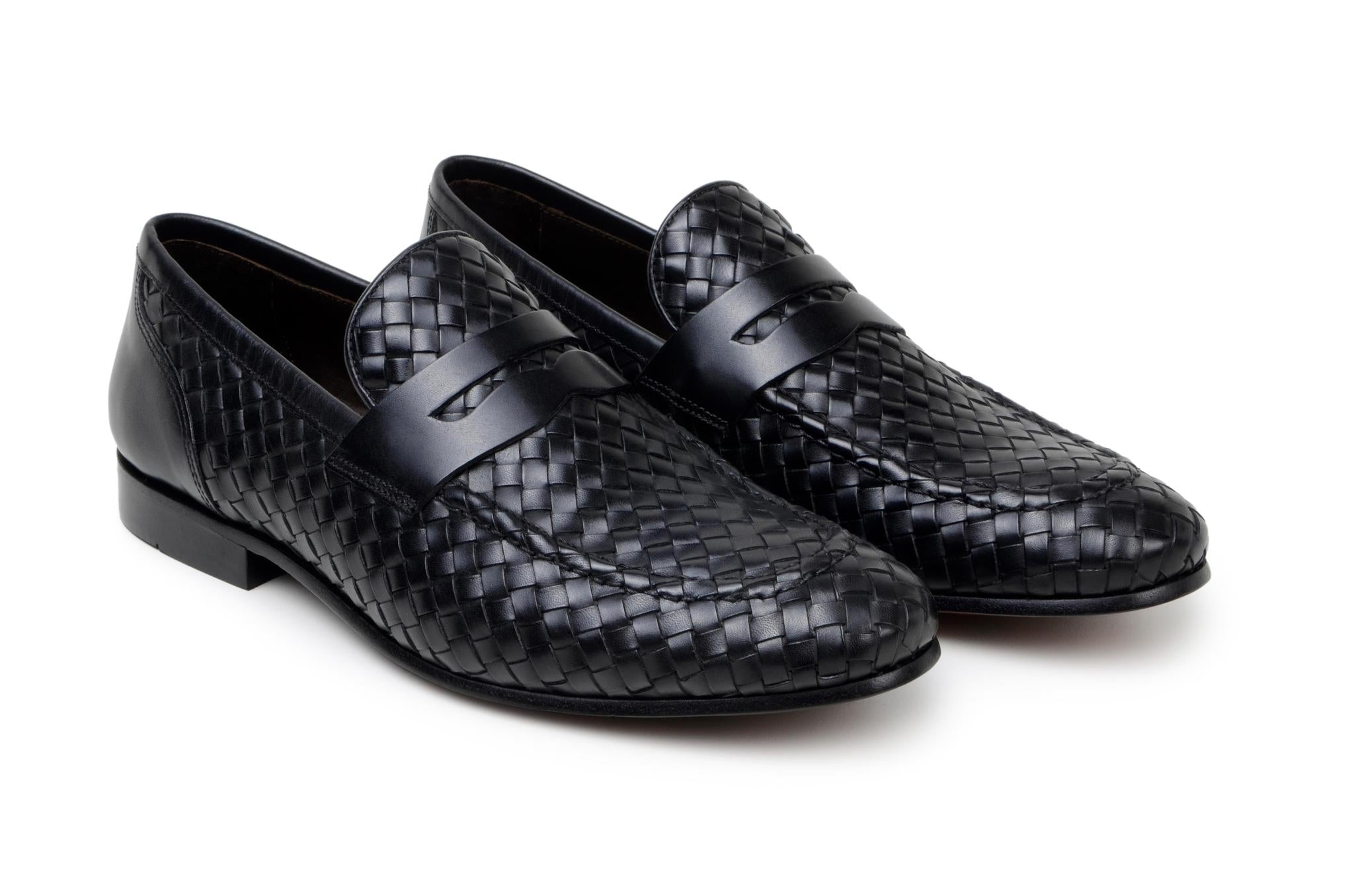 Luca Woven Calf Black