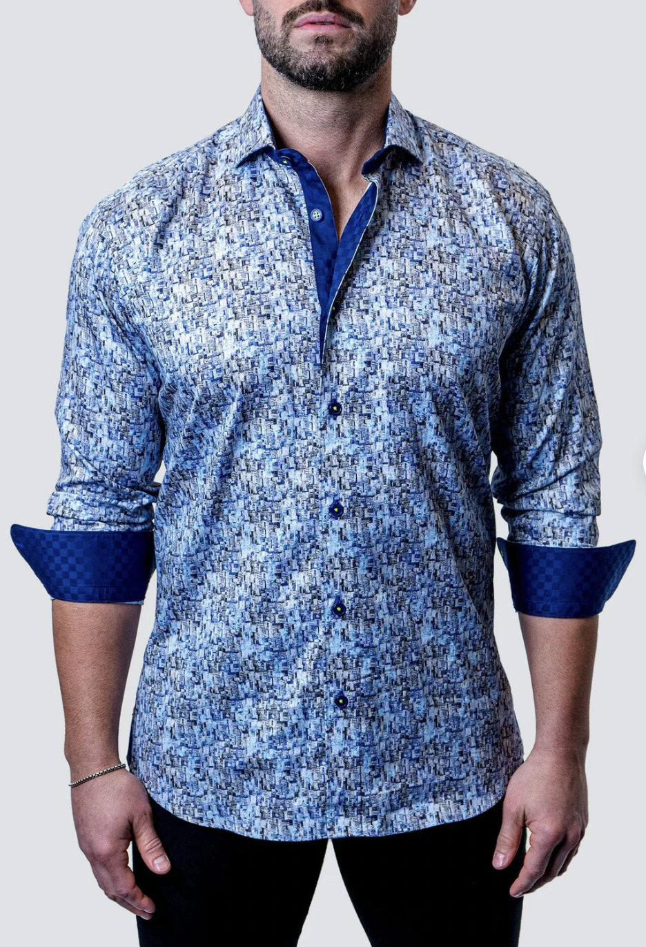 Shirt Einstein Broken Sq Blue L