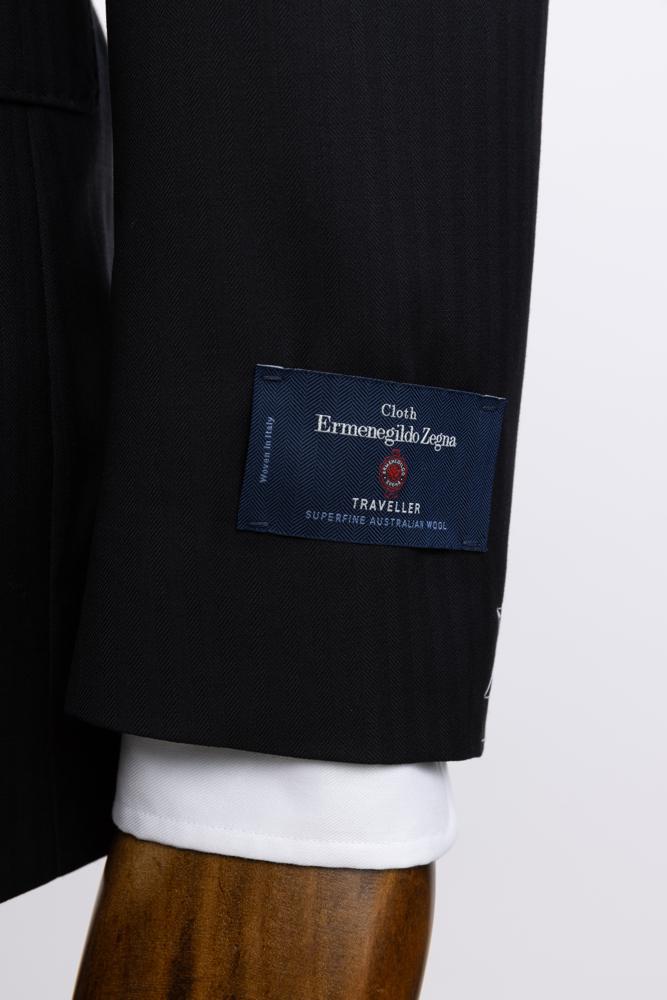 Italian Black Suit Cloth by Zegna