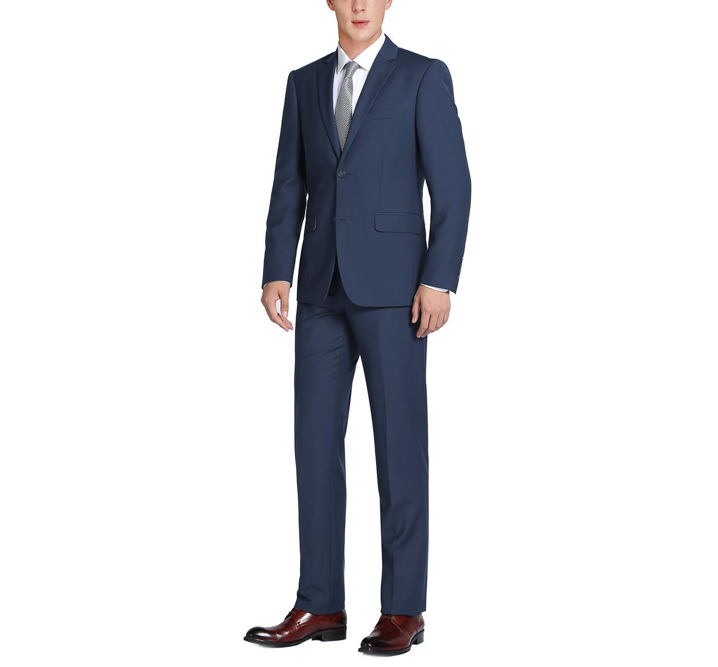 JL New Navy Suit Notch Classic Fit Extra Long