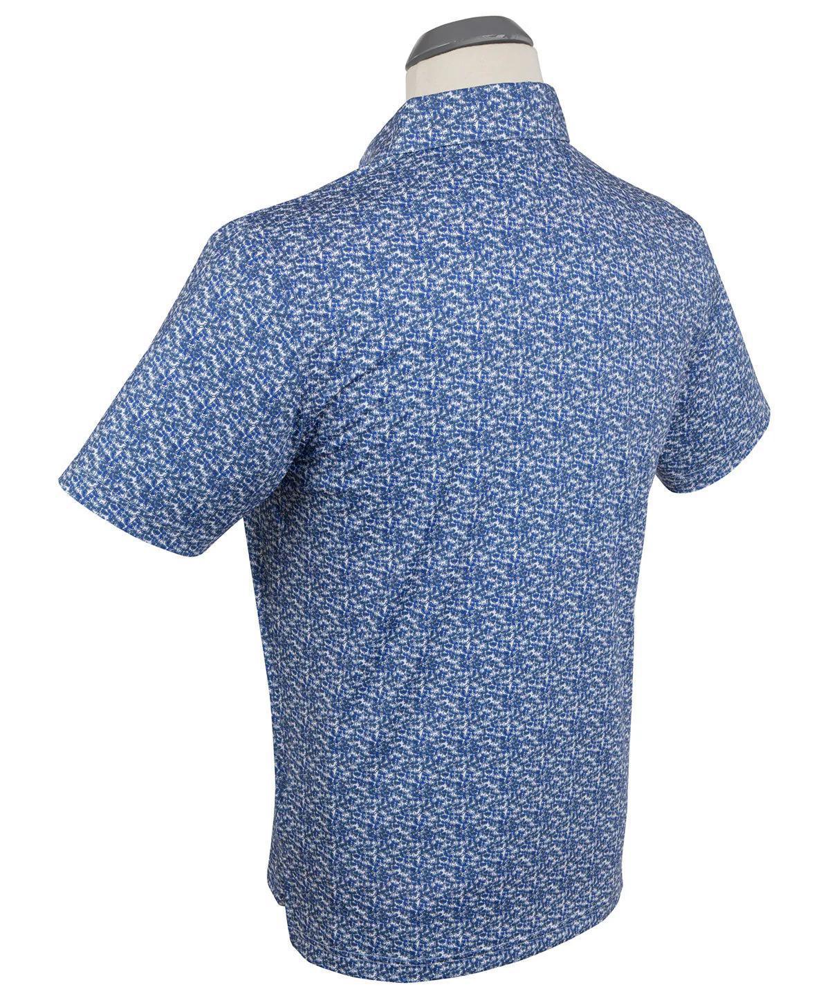 Performance Lucky Print Polo Dutch Blue