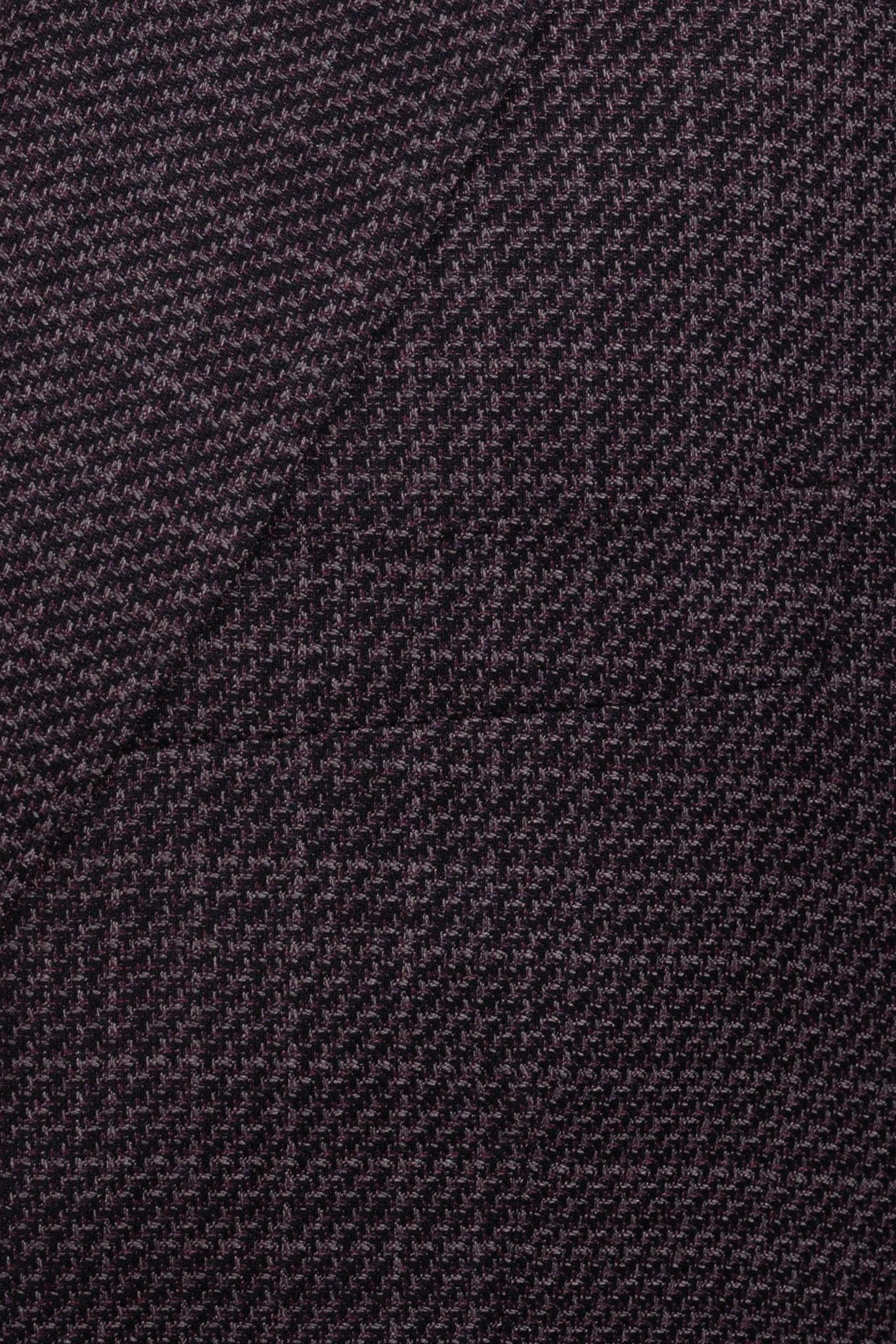 Burgundy Textured Sport Coat Slim Fit Super 130's