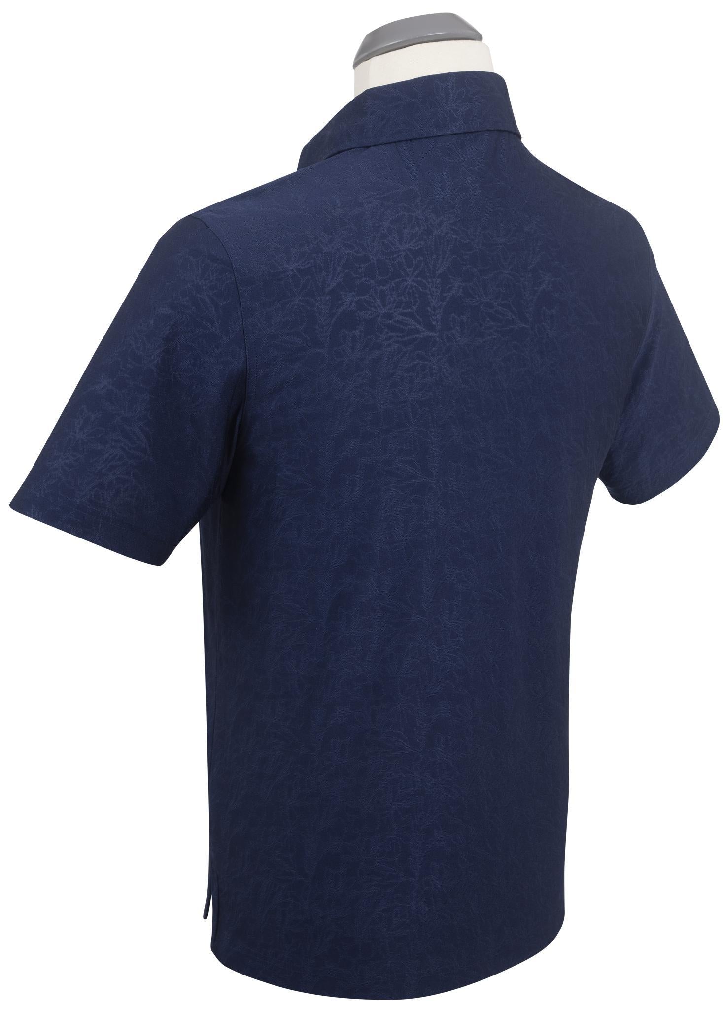 Performance Magnolia JacQuard Polo Summer Navy