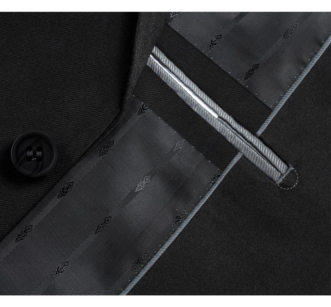 JL Black Suit Notch Classic Fit Extra Long