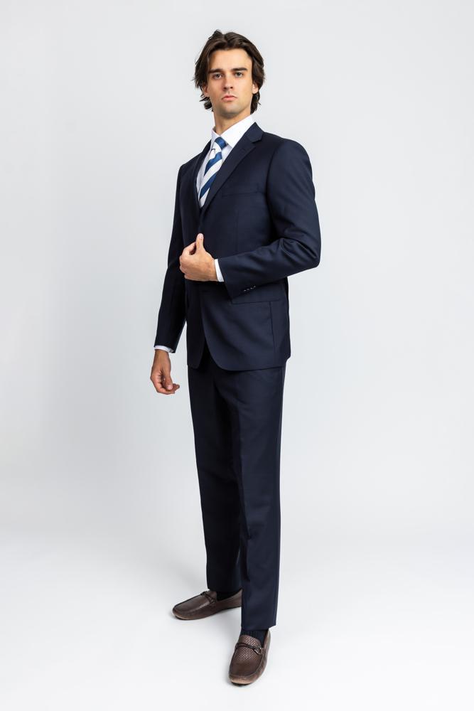 Midnight Navy Modern Fit Suit Wool & Cashmere
