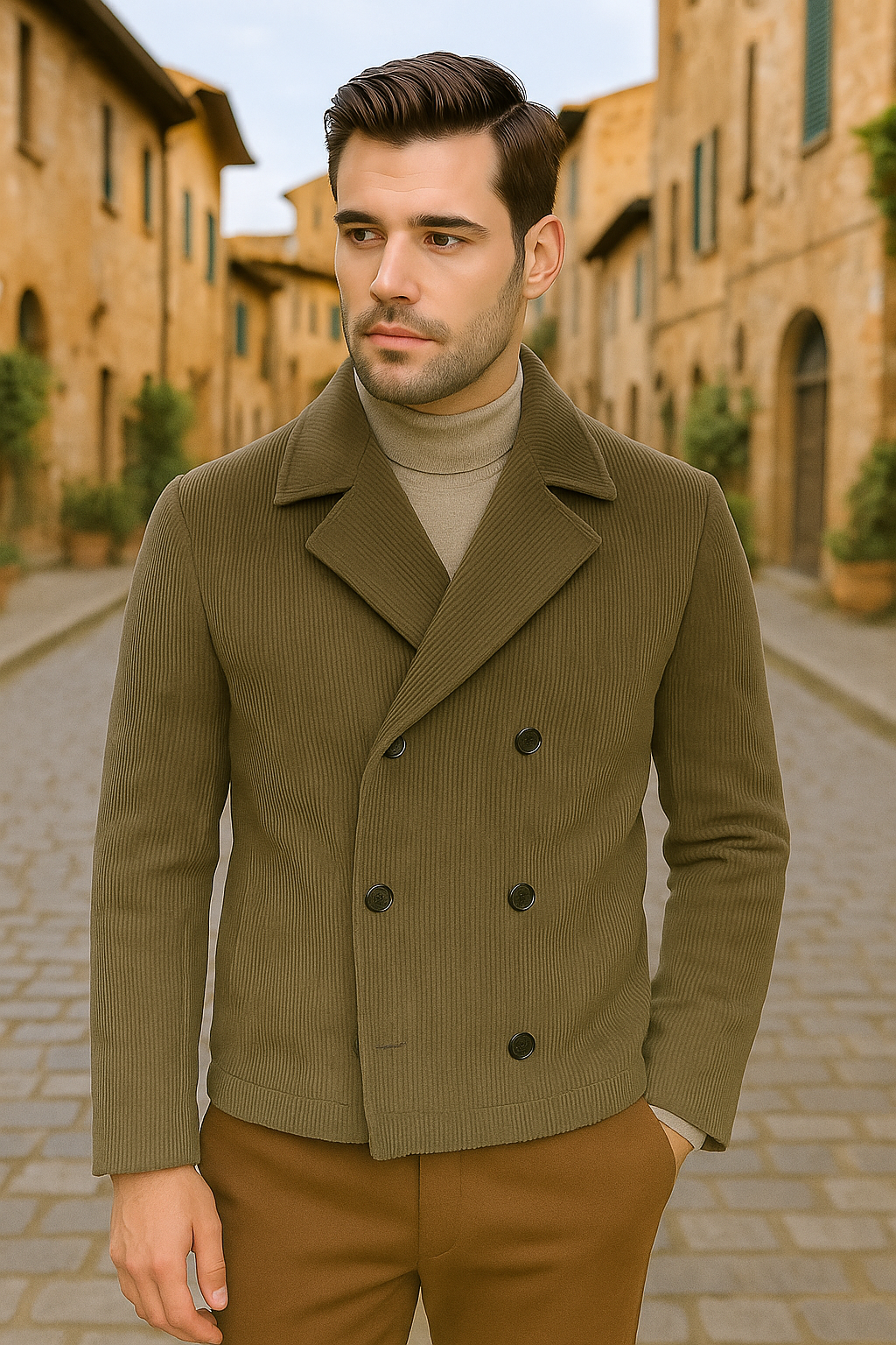 Casual Jacket Corneli Vito Olive