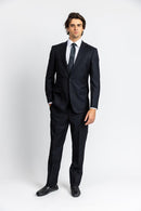 Black Slim Suit Wool & Cashmere