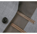 JL Suit Light Grey Notch Classic Fit Super 140's