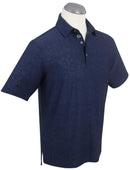 Performance Magnolia JacQuard Polo Summer Navy