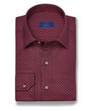 Merlot Micro Print Sport Shirt