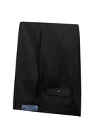 Black Italian Dress Pant Modern Fit Super 150's