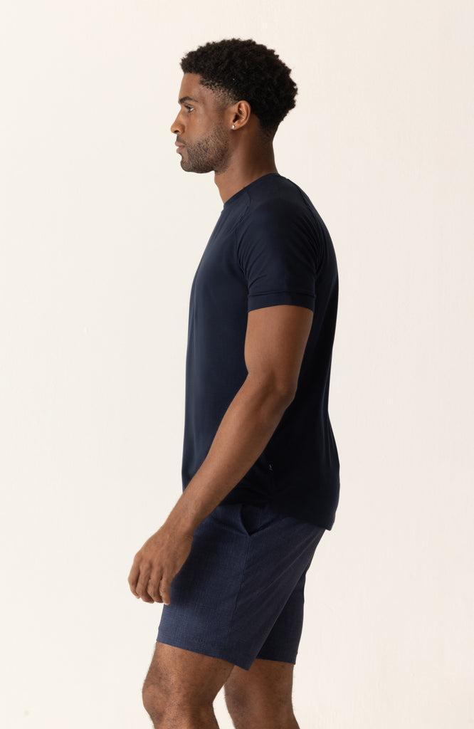 Deke Midnight Crew T-Shirt in Soft Techno Jersey