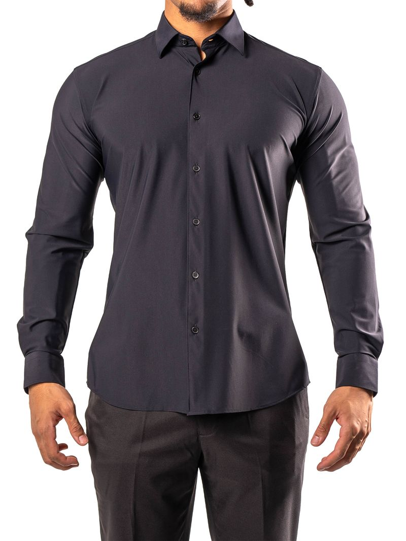 Sport Shirt Fibonacci Stretch Euro Black