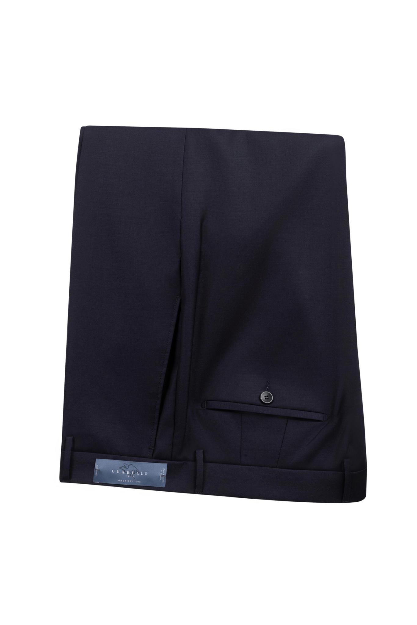 New Navy Italian Dress Pant Trimmer Fit Super 150's