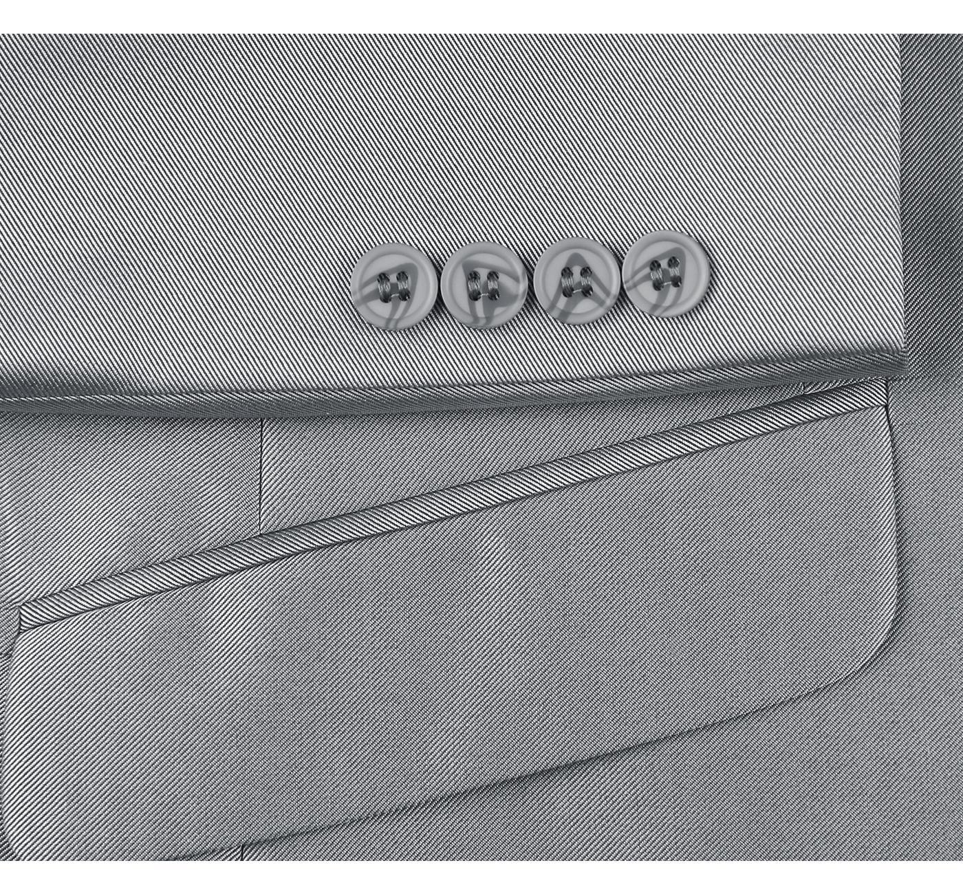 JL Silver Sharkskin Classic Suit