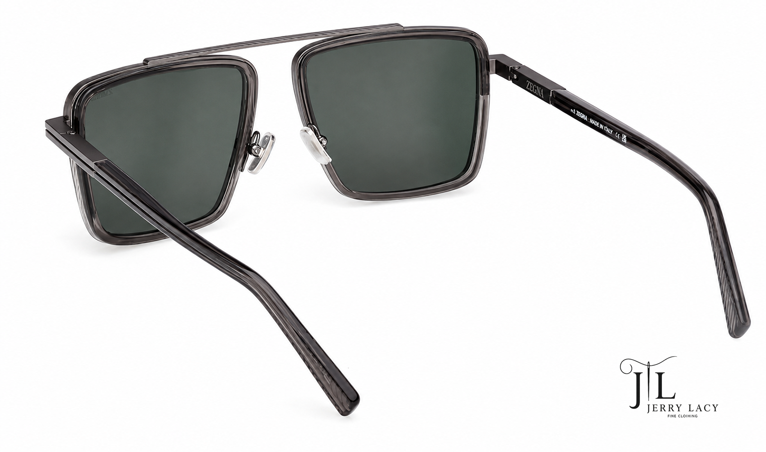 Metal Sunglasses Zegna Shiny Grey