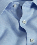 Sky Linen Trim Fit Dress Shirt