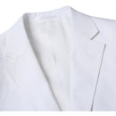 JL White Linen Suit Slim Fit
